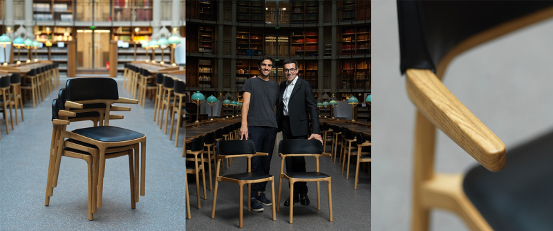 Charles Seuleusian et Patrick Jouin - Chaise Orria, BnF © Thomas Duval
