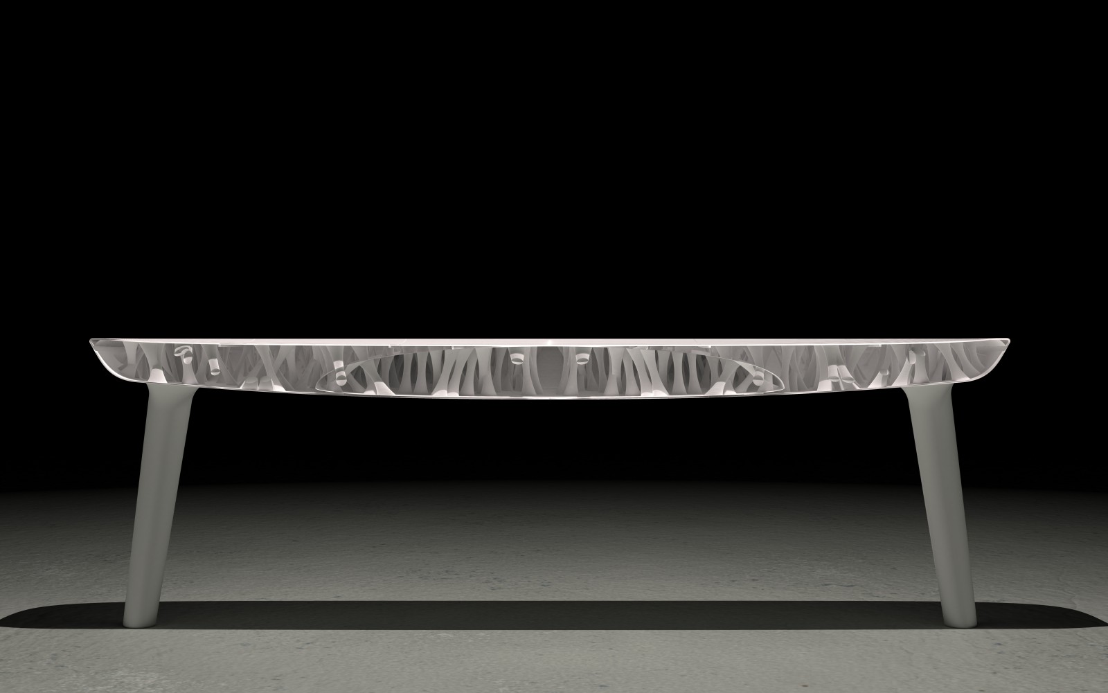 Banc monolithique - Patrick Jouin, Palais de Tokyo © Patrick Jouin