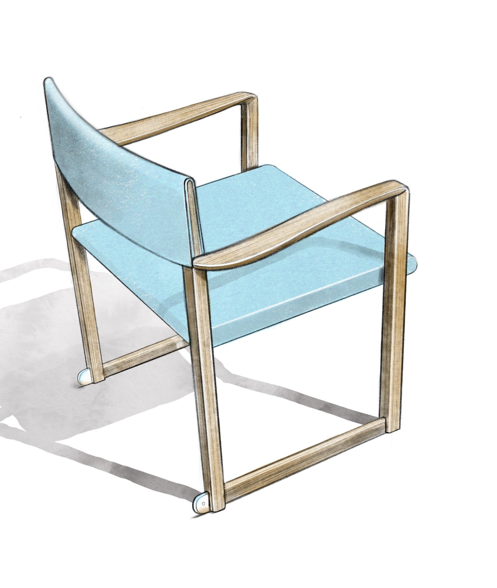 Sofia, Director Chair, croquis ©  Patrick Jouin